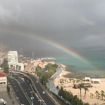 Apartamento Con Vistas Al Mar Primera Linea De Playa Del Postiguet Leilighet Alicante Eksteriør bilde