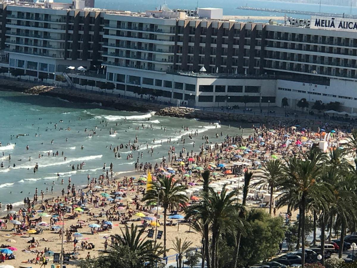 Apartamento Con Vistas Al Mar Primera Linea De Playa Del Postiguet Leilighet Alicante Eksteriør bilde