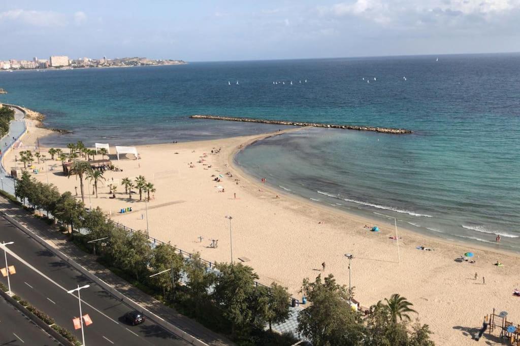 Apartamento Con Vistas Al Mar Primera Linea De Playa Del Postiguet Leilighet Alicante Eksteriør bilde