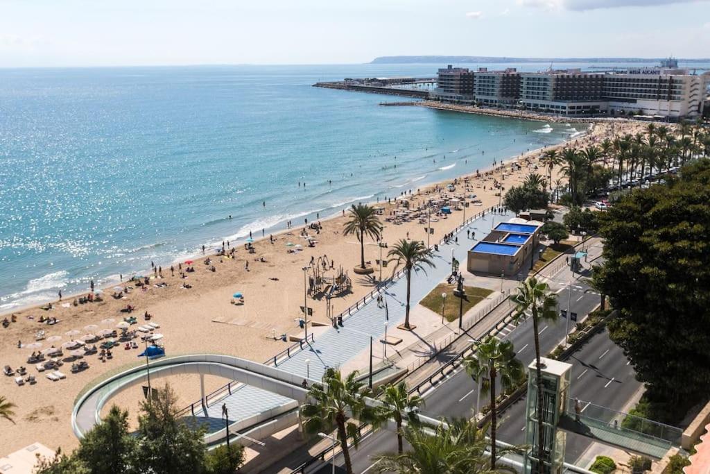 Apartamento Con Vistas Al Mar Primera Linea De Playa Del Postiguet Leilighet Alicante Eksteriør bilde