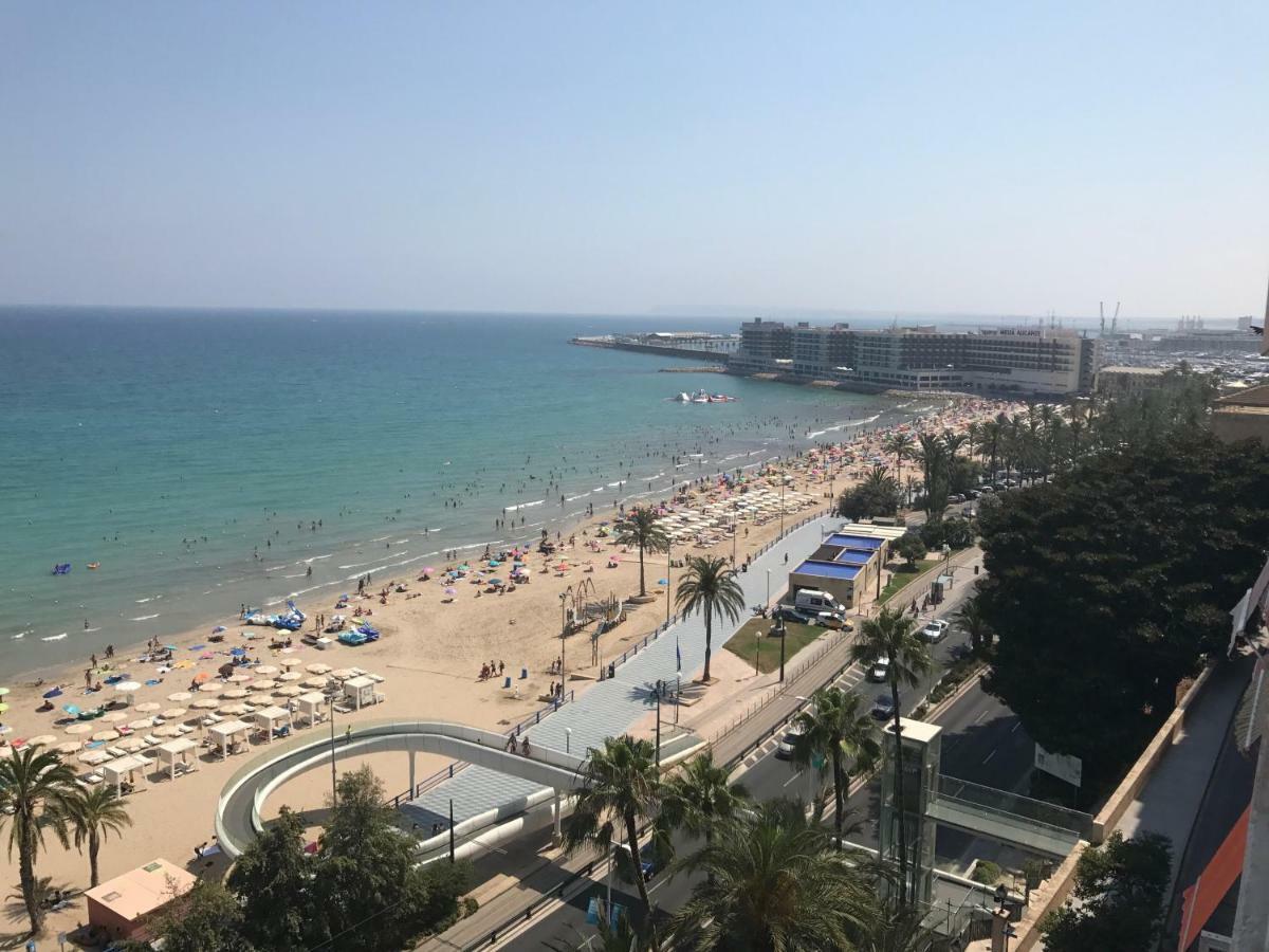 Apartamento Con Vistas Al Mar Primera Linea De Playa Del Postiguet Leilighet Alicante Eksteriør bilde