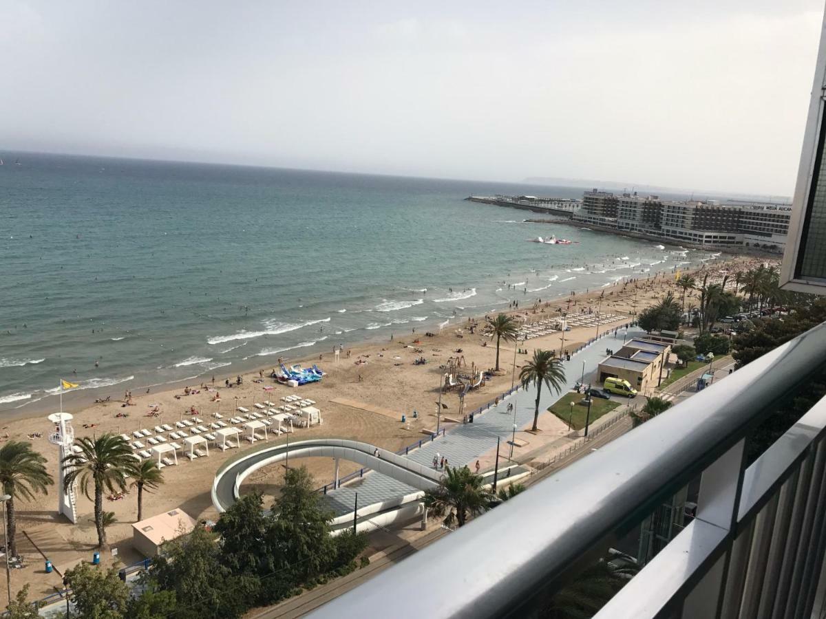 Apartamento Con Vistas Al Mar Primera Linea De Playa Del Postiguet Leilighet Alicante Eksteriør bilde